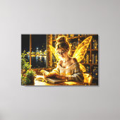 Gouden wetenschappelijke fee gouden vleugels gezel canvas afdruk (Voorkant)