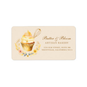Gouden Whisky & Cupcake, Bakker Bakkerij Chef Cate Etiket