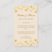 Gouden Whisky & Cupcake, Bakker Bakkerij Chef Cate Visitekaartje (Achterkant)