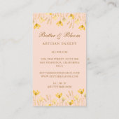 Gouden Whisky & Cupcake, Bakker Bakkerij Chef Cate Visitekaartje (Achterkant)