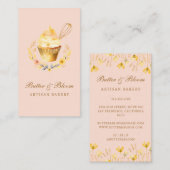 Gouden Whisky & Cupcake, Bakker Bakkerij Chef Cate Visitekaartje (Voorkant / Achterkant)