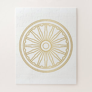 Gouden Wiel Oude Wijsheid Puzzel Kunst