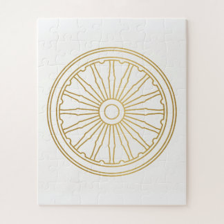 Gouden Wiel Oude Wijsheid Puzzel Kunst