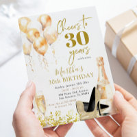 Gouden Wijn en Stiletto Vrouw Volwassen Verjaardag