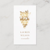 Gouden wijnmakerij Sommelier Elegant Visitekaartje (Voorkant)