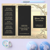 Gouden wijnstokken en zwart Menu & Prijzen (Enkel)