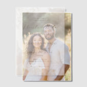 Gouden Wildbloem Nuestra Boda Spaanse bruiloft Vellum Uitnodigingen (Offset (Koppel))