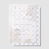 Gouden Wildbloem Nuestra Boda Spaanse bruiloft Vellum Uitnodigingen (Offset (Uitnodiging))