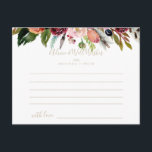 Gouden Wilde Veer Boho Tropische Bloemen Bruiloft Briefkaart<br><div class="desc">Deze gouden wilde veer boho tropische bloemenbruiloft advies kaart is perfect voor een rustieke bruiloft. Het ontwerp heeft handgeschilderde bruine wilde veren, boho geel, wit, paarse, roze, blos, bordeaux bloemen en blauwe bessen netjes gerangschikt in prachtige boeketten. Deze kaarten zijn ideaal voor een bruiloft, vrijgezellenfeest, baby shower, afstudeerfeest & meer....</div>