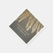  Gouden Wilg Boomtakken Huwelijk Servet (Hoek)