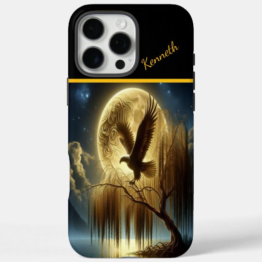 Gouden wilg en adelaar Case-Mate iPhone case (Achterkant)