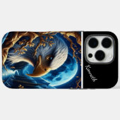 Gouden wilg, nachtelijke adelaar Case-Mate iPhone case (Achterkant (horizontaal))