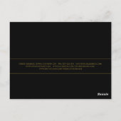 Gouden Wimpers Dank Je Bold Zwart Briefkaart (Achterkant)