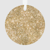 Gouden Wimpers girly glam glitter Ornament (achterkant)