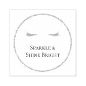 Gouden Wimpers girly glam glitter Rubberstempel (Afrduk)