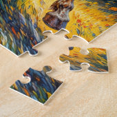 Gouden Windpaard Legpuzzel (Zijkant)