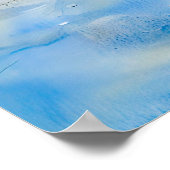 Gouden Winter bij de Rivier Havelland Aquarel  Poster (Hoek)