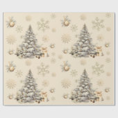 gouden winter cadeaupapier (Vlak)