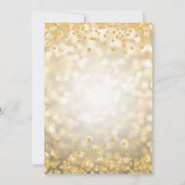 Gouden Winter Glam Company Xmas Blue Ribbon Kaart (Achterkant)