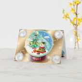 gouden winter kaart (Gele Bloem)