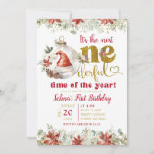 Gouden winter prachtige tijd van het jaar verjaard kaart (Voorkant)