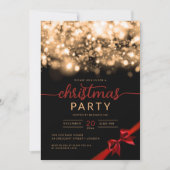 Gouden Winter Sparkling Company kerstfeest Kaart (Voorkant)