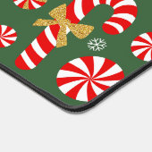 Gouden Winter Sweet Snowfall Candy Cane Bureaumat (Hoek)
