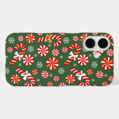Gouden Winter Sweet Snowfall Candy Cane Case-Mate iPhone Case (Achterkant (horizontaal))