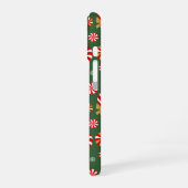 Gouden Winter Sweet Snowfall Candy Cane iPhone 16 Hoesje (Linkerkant)