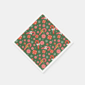 Gouden Winter Sweet Snowfall Candy Cane Servet (Hoek)