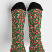 Gouden Winter Sweet Snowfall Candy Cane Sokken (Top)