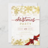 Gouden Winter Wonder Company Kerstmis Kaart (Voorkant)