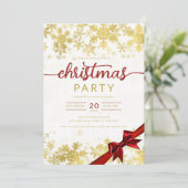 Gouden Winter Wonder Company Kerstmis Kaart (Staand voorkant)