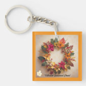 "Gouden winterbloemen" Sleutelhanger (Voorkant)