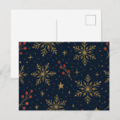 Gouden Wintergloed Patroon | Feestdagen (Voorkant / Achterkant)