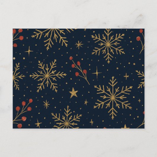 Gouden Wintergloed Patroon | Feestdagen (Voorkant)
