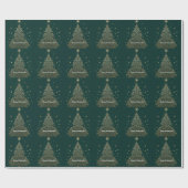 “Gouden Wintergratie” Cadeaupapier (Vlak)