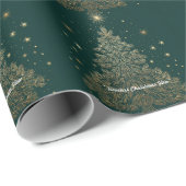 “Gouden Wintergratie” Cadeaupapier (Rol Hoek)