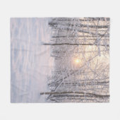 Gouden_winterlicht Fleece Deken (Voorkant (Horizontaal))