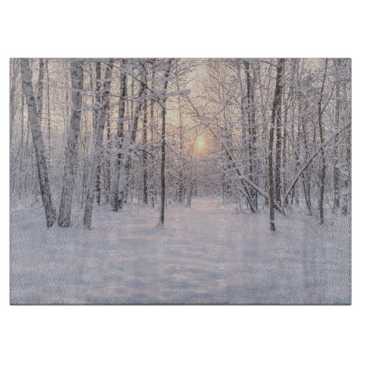 Gouden_winterlicht Snijplank (Voorkant)