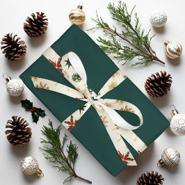  gouden winterse kerstsneeuwvlokken satijnen lint