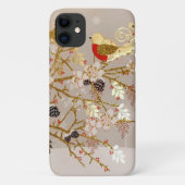 Gouden wintersneeuw - Kerstmis Case-Mate iPhone Case (Achterkant)