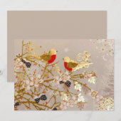Gouden wintersneeuw - Kerstmis Feestdagenkaart (Voorkant / Achterkant)
