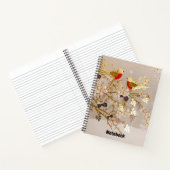 Gouden wintersneeuw - Kerstmis Notitieboek (Binnen)