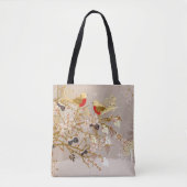 Gouden wintersneeuw - Kerstmis Tote Bag (Voorkant)