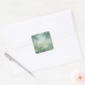  gouden wintersnevelvlokken sticker etiket (Envelop)