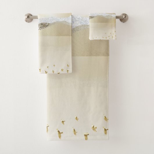 gouden winterzonneschermen voor de berging van het bad handdoek (Insitu)