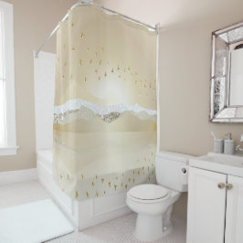 gouden winterzonneschermen voor de berging van het douchegordijn