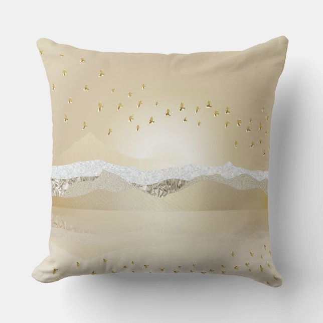 gouden winterzonneschermen voor de berging van het kussen (Voorkant)