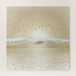 gouden winterzonneschermen voor de berging van het legpuzzel